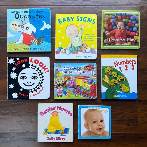 8 Toddler Educational Board Books For Early Speech & Language Development - Picture 1 of 10